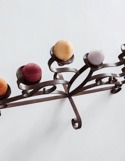 Wrought Iron 7-Cup Candelabra