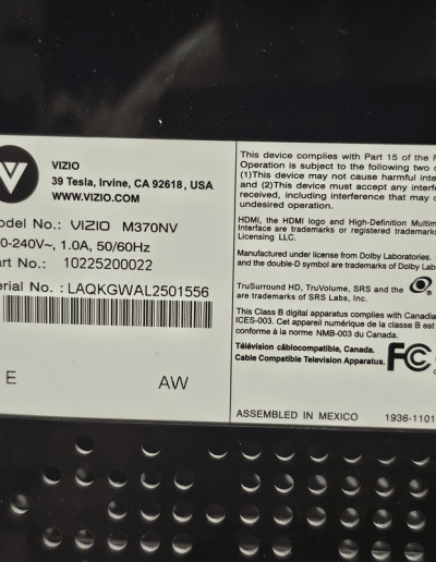 Vizio M370NV 37" Razor LED LCD HDTV