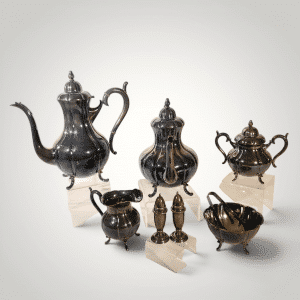 Vintage 950 Sterling Silver 8-Piece Tea & Coffee Service Set