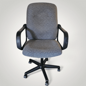 Ergonomic Mid-Back Fabric Office Desk Chair – Heather Grey