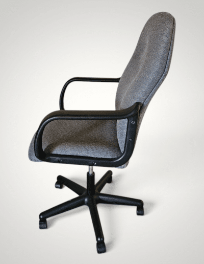 Ergonomic Mid-Back Fabric Office Desk Chair – Heather Grey