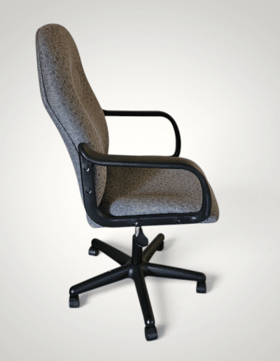 Ergonomic Mid-Back Fabric Office Desk Chair – Heather Grey