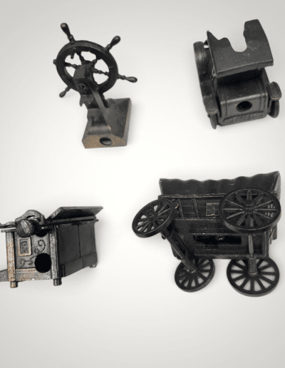 Vintage Die-Cast Miniature Pencil Sharpeners (10-Piece Set)