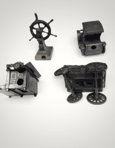 Vintage Die-Cast Miniature Pencil Sharpeners (10-Piece Set)