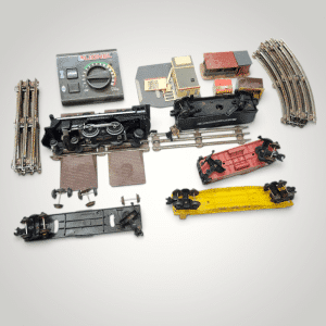 Vintage Lionel O Gauge Train Set Lot – Steam Locomotive #8632, NYC Tender, Caboose, Tracks & Accessories