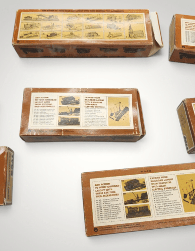 Vintage N Scale Model Train Lot of 15 – Chessie System Diesel Locomotive, Freight Cars & Cabooses