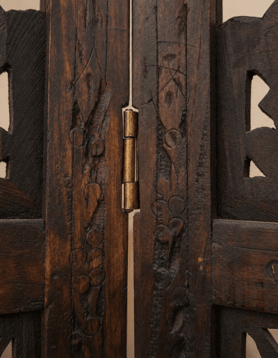Oriental Carved Wood Screen