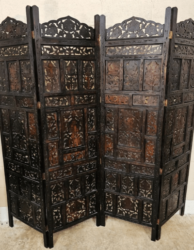 Oriental Carved Wood Screen
