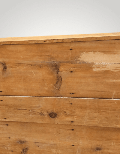 Vintage Solid Pine Kneehole Desk