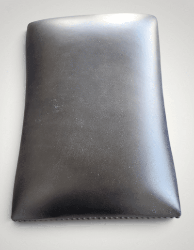 Traditional Barley Twist Leather Accent Stool with Nailhead Trim